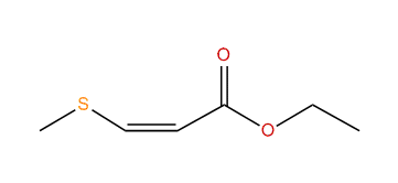 Ethyl 3-(methylthio)-(Z)-2-propenoate